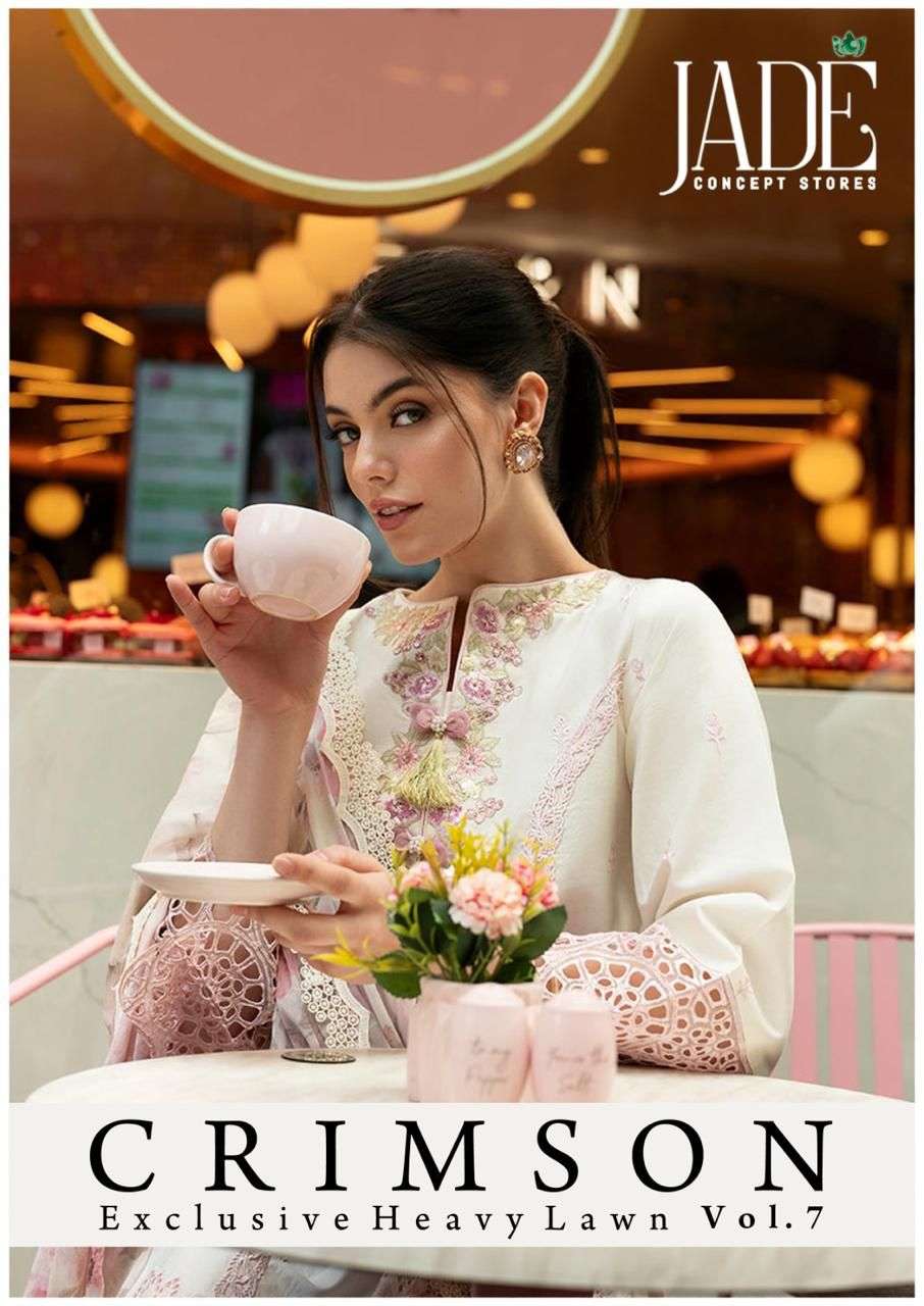 CRIMSON EXCLUSIVE HEAVY LAWN COLLECTION VOL 7  BY JADE